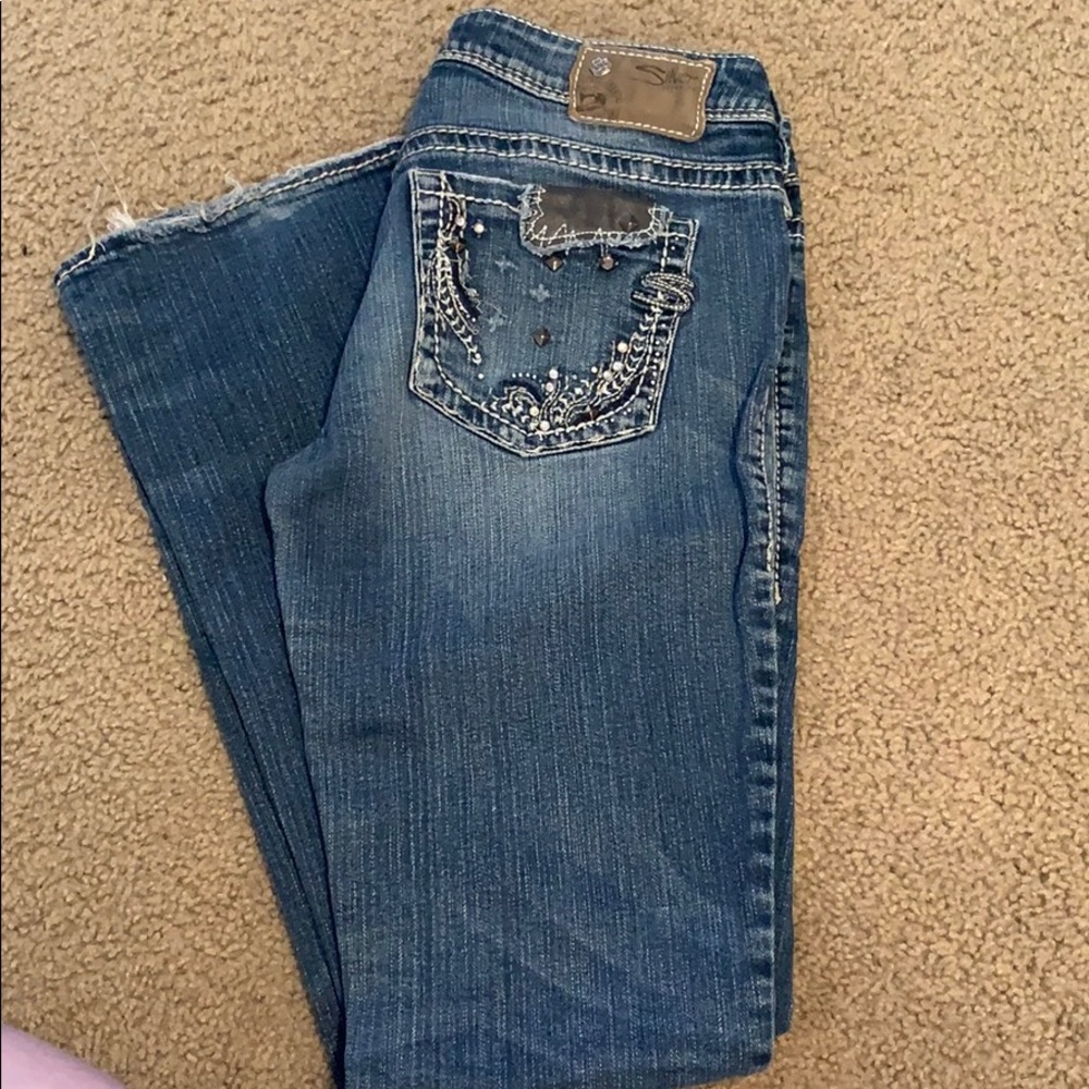 Silver jeans